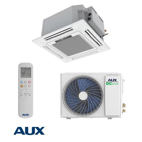 Sistem aer conditionat tip caseta, 4 directii, culoare alba, 42000BTU, A++/A+ - AUX