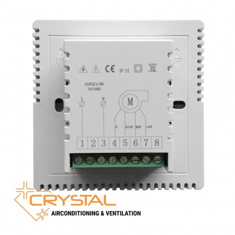 Recuperator de caldura 2000mc/h, 335W, filtru de carbon lavabil - Crystal Eco 2000