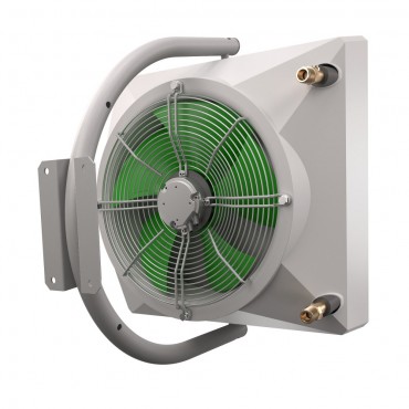 Unitate de incalzire 50kW cu schimbator de caldura in doua randuri, motor AC Volcano VR2, debit maxim 4850 m3/h - VTS